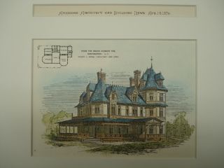 Oscar Schmidt House,  Huntington,  L.  Island,  1876,  Orig. photo