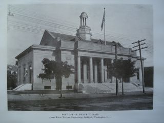 Post Office,  Beverly Ma,  1914,  Photogravure photo