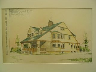 Bowen House,  Rochester,  Ny,  1889,  Plan photo