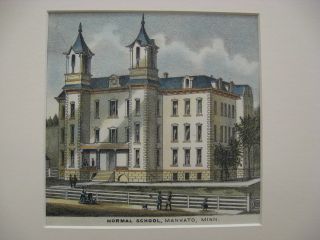 Normal School,  Mankato,  Mn,  1874,  Plan photo