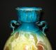 Antique Royal Bonn Hand Painted Porcelain Vase Franz Mehlem Roses Germany 1890 Vases photo 8