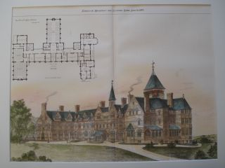 Hartford Orphan Asylum,  Hartford Ct,  1879 - Plan photo