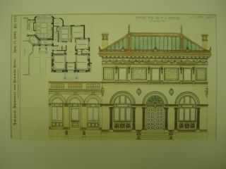 H N Spencer Office,  St.  Louis,  Mo,  1899,  Plan photo