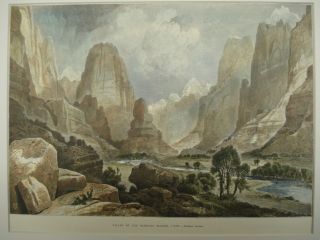 Valley Of The Babbling Water,  Ut,  1874,  Orig.  Rendition photo