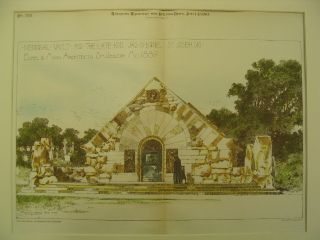 Burnes Memorial Vault,  St.  Joseph,  Mo,  1890,  Orig.  Plan photo