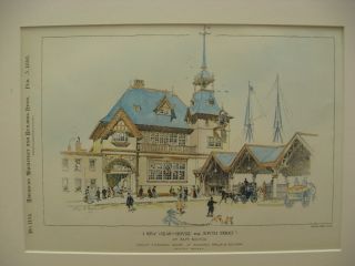 Head - House For South Ferry,  Boston,  Ma,  1898,  Orig Plan photo