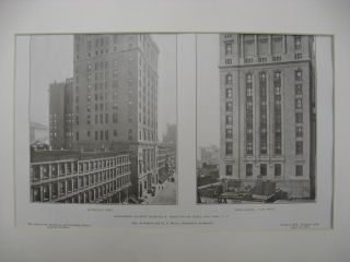 Engineering Soc.  Building,  New York,  Ny,  1907,  Litho photo