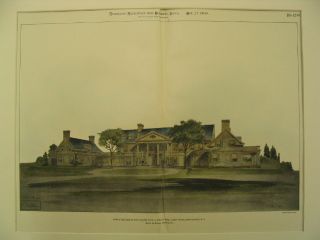 Pratt House,  Long Island,  Ny,  1900,  Plan photo