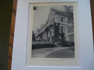 F.  B.  Pratt House Lawn,  Glen Cove,  Ny,  1927,  Photograv. photo
