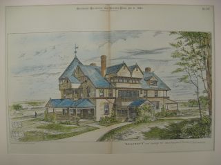 Seacroft House,  Seabright,  Nj,  1883,  Plan photo