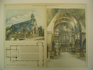 Grace Church,  West Farms,  Ny,  1886,  Plan photo