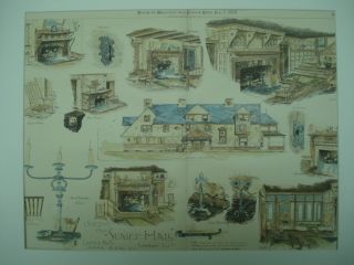 Sketches From Sunset Hall,  Lawrence,  Ny,  1884,  Plan photo