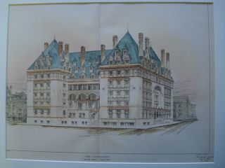 The Washington,  Bruce Price,  Arch.  1903.  Plan photo