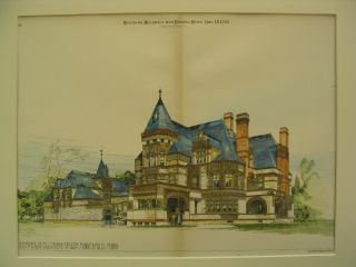 Collom Residence,  Minneapolis,  Mn,  1889,  Plan photo