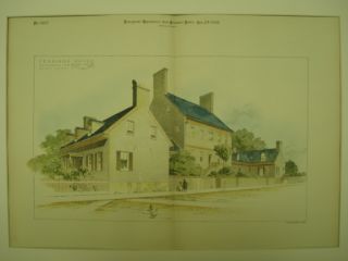 Jennings House,  Annapolis,  Md,  1892,  Plan photo