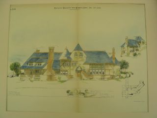Wilder Farm House,  Orange County,  Ny,  1892,  Orig.  Plan photo