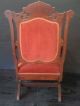 19th C.  Beautifully Carved Victorian Parlour ' Rocking ' Armchair 1900-1950 photo 5