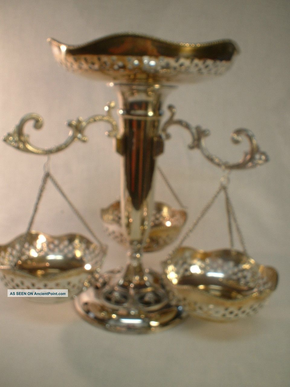 Victorian Silver Plated 8 Piece Epergne Other photo