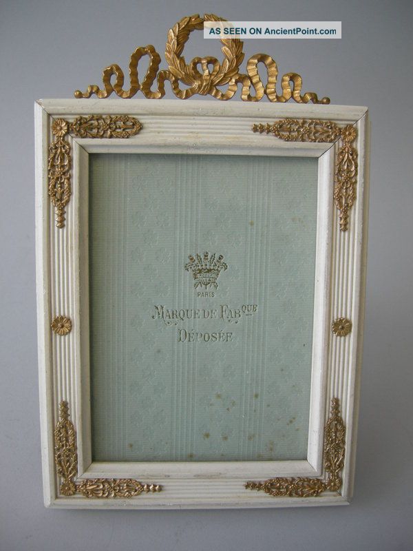 Antique French Gilt Dore Bronze Wood Picture Photo Frame C 1900 Picture Frames photo