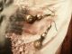 Paris Lace Pearl Vintage Brass Gold Victorian Antique Shabby Handcrafted Earring Victorian photo 1