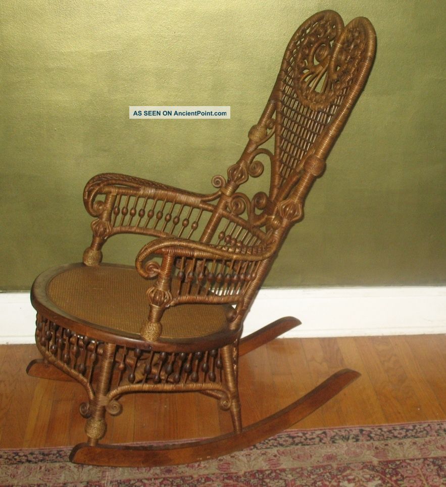 Antique Victorian Heywood Wakefield Rocking Chair C.  1890 Ex.  Cond. 1800-1899 photo