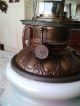 Antique Fancy Embossed Brass Font - P&a ' Royal ' Kerosene Oil Lamp Lamps photo 5