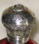 Antique Ruby Glass Perfume Scent Bottle W/ Sterling Silver Cap Cranberry Glass Victorian photo 1