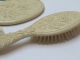 Antique Victorian Childs Celluloid Vanity Comb Brush Set Very Ornate Rare Victorian photo 5