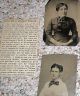 Circa 1880 5 Tintype Ladies Victorian Photos 1 Obituary Ms.  Lena Stewart Victorian photo 2