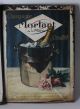 Champagne Dubonnet Menu Cover Advertisment Sign Old Litho Antique French Vintage Other photo 1