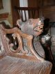 Black Forrest Carved Bears Musical Bench F Trauffer Carved Figures photo 6