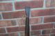 Old Antique Primitive Broom With Wrought Iron Scraper Primitives photo 5