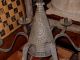 Vintage Country Primitive Punch Tin Light Fixture Lantern Hanging Candle Folkart Primitives photo 2