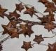 Primitive Rusty Tin Barn Star Stems / Pick 26 