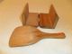 Vintage Butter Mold With Wooden Spatula Primitives photo 3