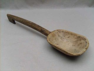19th Century Swedish Hand Carved Wood Spoon Sweden photo