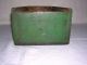 Aafa - 19th C. ,  Slide - Top Candle Box In Early Green Paint. Primitives photo 4