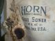 Vintage Inspired Old Horn Seed Sower Bag Wall Hanging Primitives photo 1