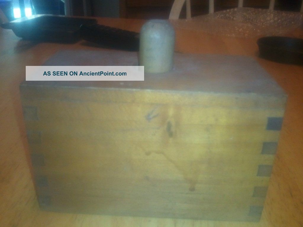 Old Primitive Wood Butter Mold Press Box Primitives photo