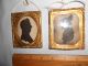 18th Century Silhouettes Pair Lady With Bonnett And Stern Man Early Primitives Primitives photo 4