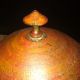 Treen / Treenware Paint Decorated Sugar Bowl Wood. . .  Large Primitives photo 3
