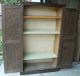Antique Primitive Kitcen Cupboard Cabinet Safe Storage Pine Wood Floor Stained Primitives photo 2
