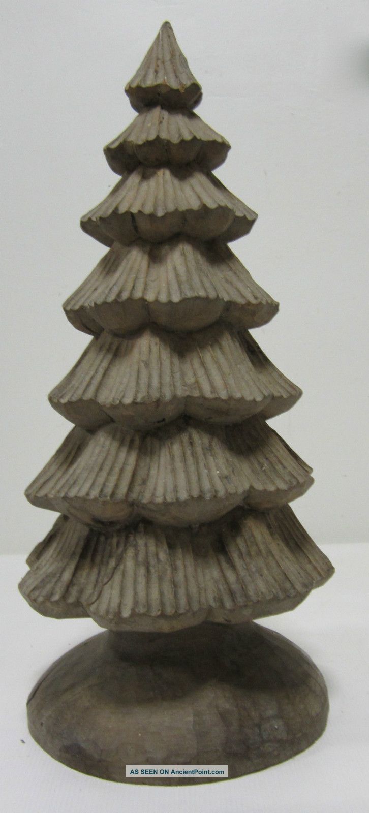 Huge Christmas Tree Paper Mache Mold/sculpture Primitives photo