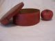 Aafa - 19th C Pantry Box Old Red Paint 6 1/4 
