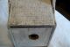 Antique Primitive Wood Salt Box,  Made Into Bird Box.  Old White Paint Unique Primitives photo 2