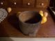 Vintage Primitive Wooden Bucket With Wire Bail/wood Handle Filled W/pears Primitives photo 6