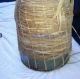 Rare Antique Wicker Covered Wine Making Bottle Jug Vintage Blown Glass 2 ' Tall Primitives photo 3