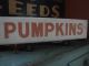 Awesome Double - Sided Pumpkins Farm Stand Trade Sign Aafa Primitives photo 5