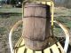 Antique Wooden Nail Keg Wood Barrel Rustic Decor Primitive Farm Tool17 