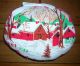 Primitive Repurposed Vintage Tablecloth Christmas Ornie Tuck Recycled Linens Primitives photo 1
